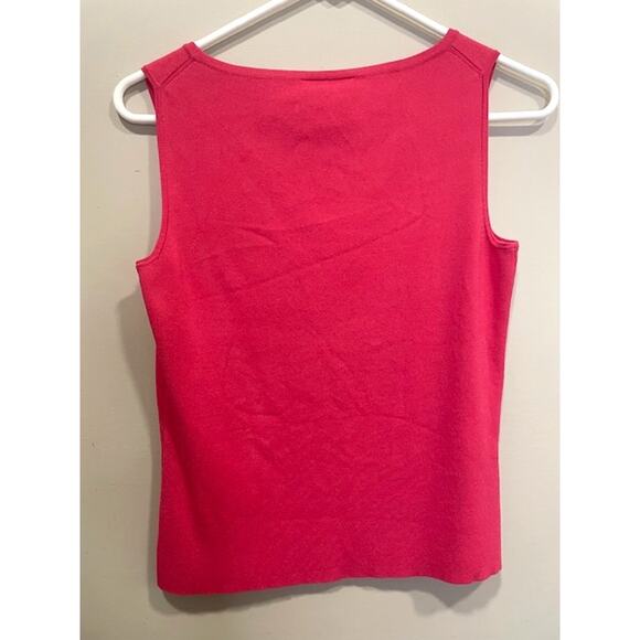 VINTAGE TALBOTS Pink Nylon & Rayon Tank Women's Size Small - Picture 3 of 6